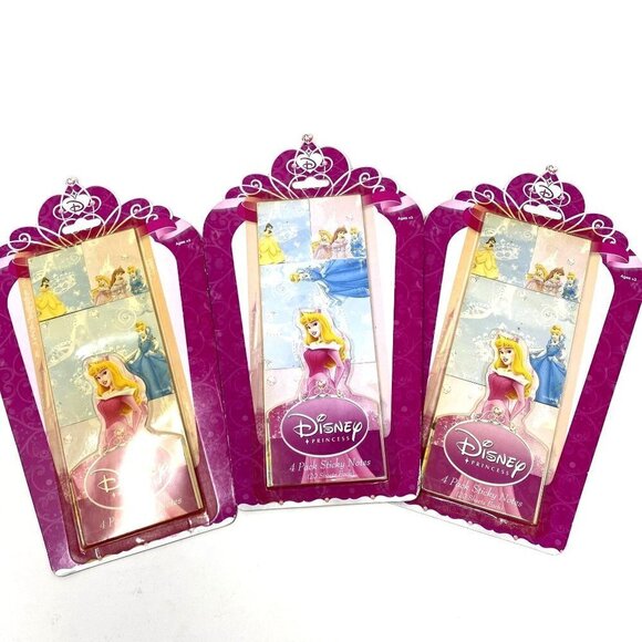 3-Pack Disney Princesses Sticky Notes 80 Sheets/Package - Picture 1 of 4